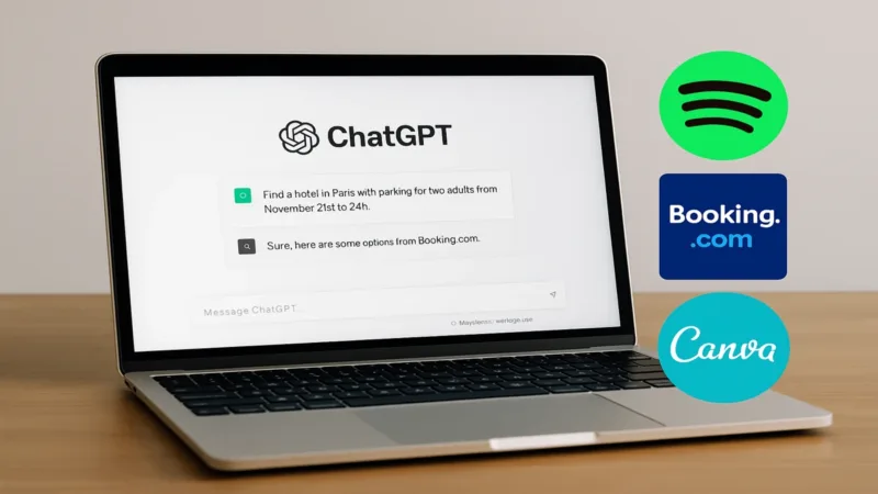 ChatGPT w nowej odsłonie. Spotify, Canva i Booking już działają z AI
