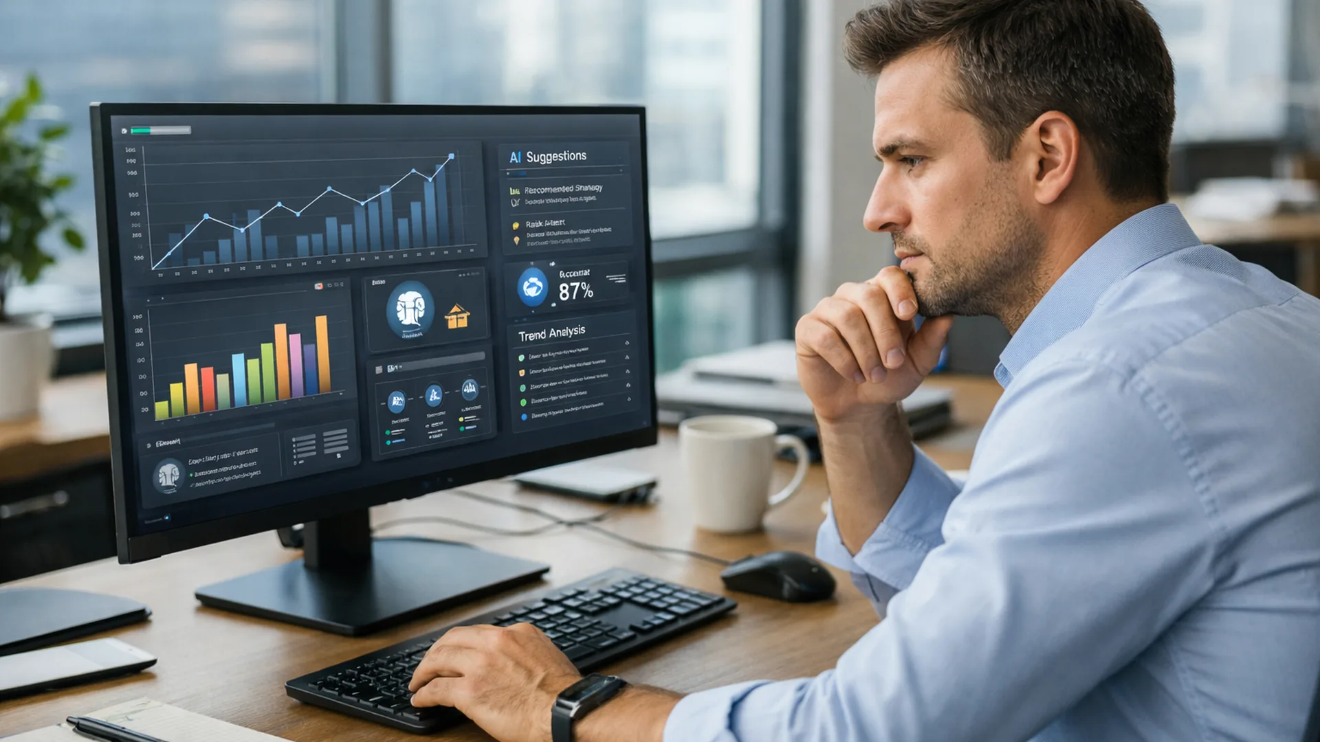 Czy AI obniża kompetencje pracowników? Fot. ChatGPT/ AI