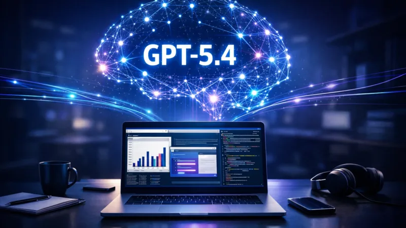 OpenAI wprowadza GPT-5.4 – nowy model sztucznej inteligencji dostępny w ChatGPT, API i Codex. Fot. ChatGPT/ AI